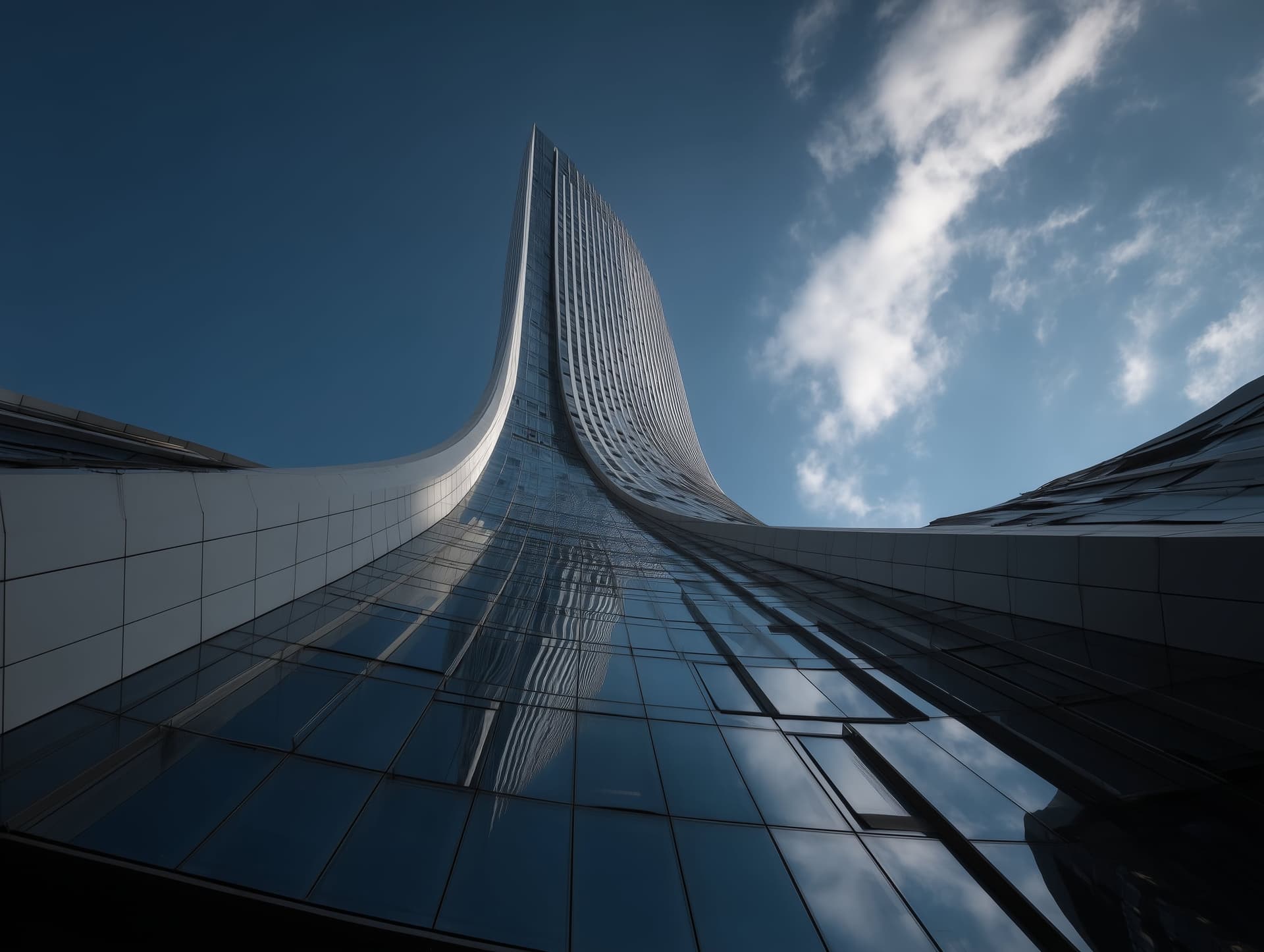 Glass office tower